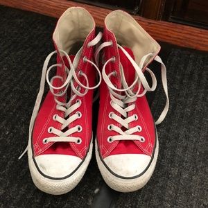 Red All Star High Cut Converse
